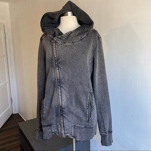 Men’s Allsaints asymmetrical hoodie